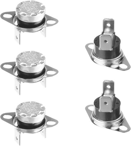Heyiarbeit 2Pcs KSD301 Thermostat 115°C/239℉ 10A N.C Adjust Snap Disc Temperature Switch for Microwave, Oven, Coffee Maker in Saudi Arabia