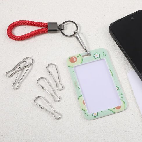 Metal Spring Hooks, 12 Pcs Durable Stainless Steel Spring Hooks Buckles for Flags Replacement Halyard Hanging Clips, Flag Clips for Flagpole, Bird Feeders, Keychain, Backpack, Camping Accessories in Kuwait