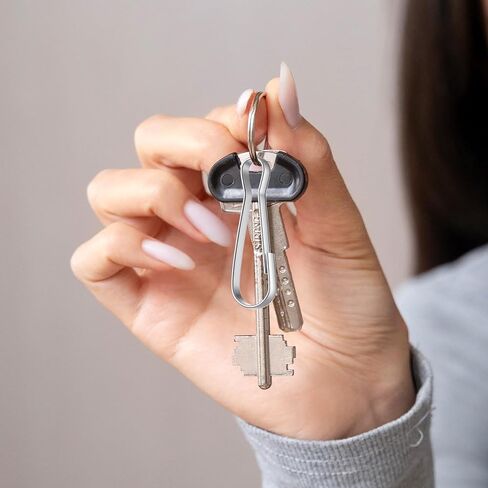 Metal Spring Hooks, 12 Pcs Durable Stainless Steel Spring Hooks Buckles for Flags Replacement Halyard Hanging Clips, Flag Clips for Flagpole, Bird Feeders, Keychain, Backpack, Camping Accessories in Kuwait