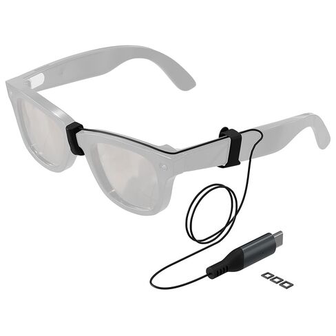 Extension Charging Cable Compatible with RayBan META Smart Glasses Charger Case for Wayfarer, Skyler, and Headliner in Kuwait