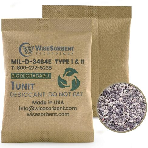 Kraft Clay Desiccants Packs for Safe, 33 Gram 8 Pack Dehumidifier for Gun Safe, Military Grade Moisture Absorbers, Conforms to MIL-D-3464E Type I & II Absorbents in Kuwait