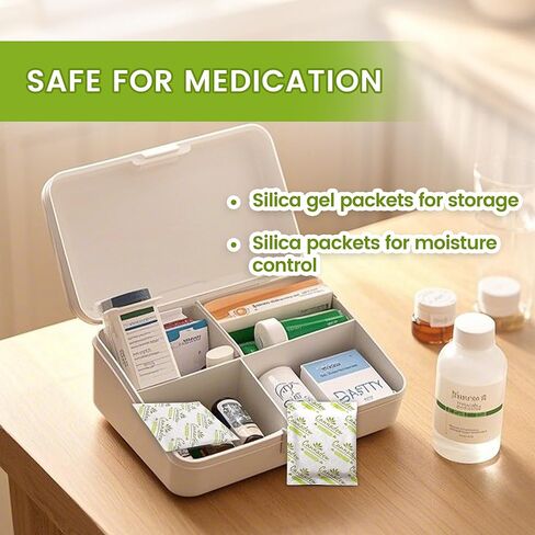 10g Silica Gel Packets (15 Pack) – High-Performance Moisture Absorber for Humidity Control, Storage, Jars, Closets & Containers in Saudi Arabia