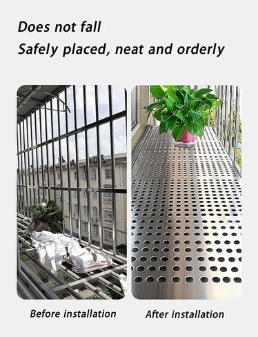 304 Stainless Steel Perforated Sheet - 10mm Hole Diameter, Leak-Proof Window Pads, Easy Install, Durable Metal Plate (85x300cm) for Home & Industrial Use in Kuwait