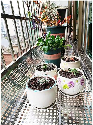 Stainless Steel Perforated Plate Sheets for Balcony Protection, Anti-Theft Leak-Proof Window Pads (35x400cm) - Durable, Weather-Resistant, Versatile Outdoor Safety Solution in Kuwait