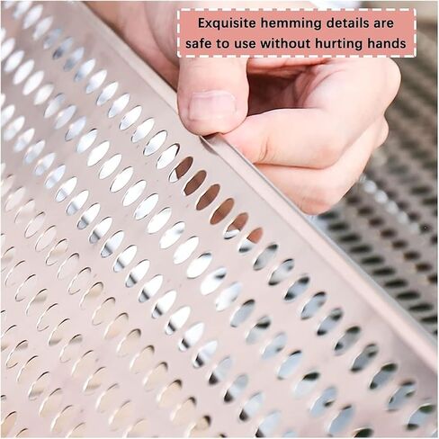 Stainless Steel 304 Perforated Sheet - Cat Safety Nets, Balcony Protection, Industrial Metal Plate, Outdoor Mesh (47x100 cm) - Durable & Weather-Resistant in Kuwait