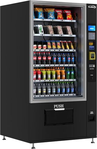 KoolMore Refrigerated Snack Vending Machine with 60 Slots, Credit Card Reader and Coin/Bill Acceptor in Black (KM-VMR-40-BCR) in Saudi Arabia