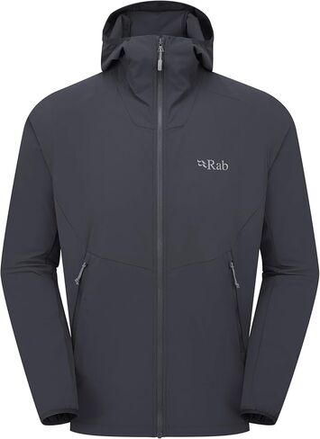 Rab Men's Borealis Hoody Jacket - Lightweight Water-Repellent Softshell Coat for Hiking & Climbing in Kuwait