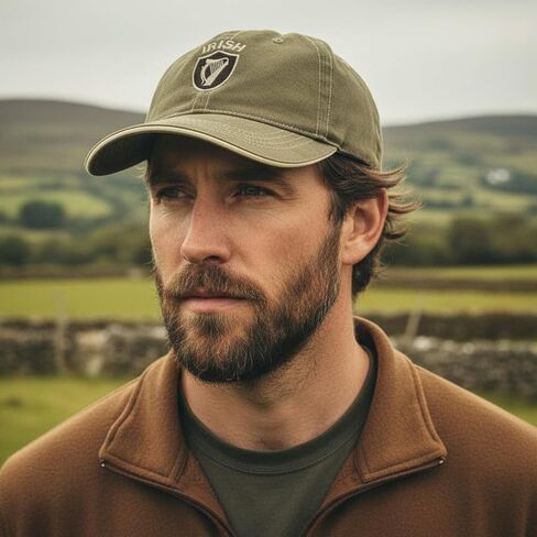 Irish Shield Harp Cap - Olive/Stone in Saudi Arabia