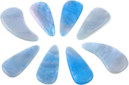 Drfeify Elastic Delicate Guzheng Nail Covers with Fine Workmanship for Easy Install and Remove Ideal for Guzheng Players Silicone 8Pcs (Tortoiseshell Color) in Saudi Arabia