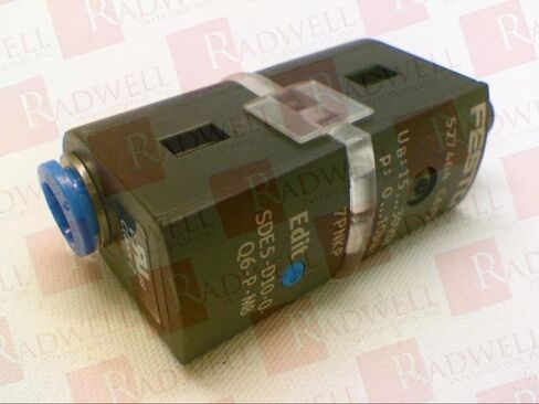 FESTO SDE5-D10-O-Q6-P-M8 (527464)، نطاق قياس 0-10 بار، جهد تشغيل 15-30 فولت تيار مستمر، IP40، مخرج تبديل PNP، مستشعر الضغط، اتصال هوائي QS-6، قياس الضغط النسبي، SDE5 سلسلة in Kuwait