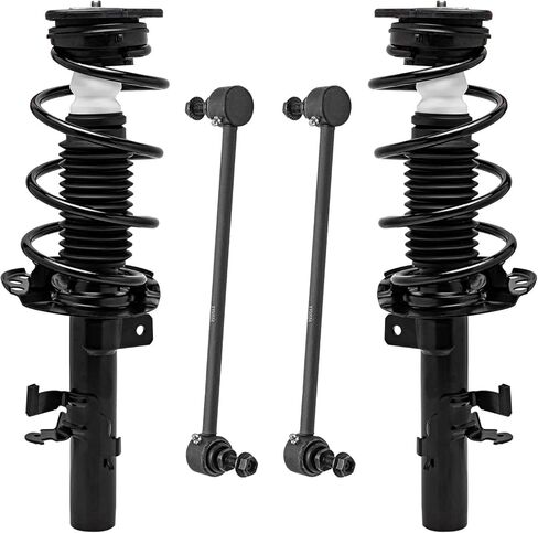 Detroit Axle - STRUTS و COIL Springs Sway Sway Bar بديل لعام 2013-2018 Ford Focus Electric S SE Titanium - in Saudi Arabia