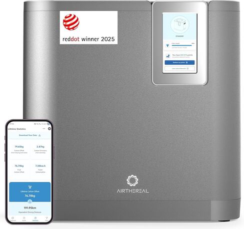 Airthereal Revive R800 5L Smart WiFi Electric Kitchen Composter - Odorless, Self-Cleaning, 3 Modes for Efficient Composting, Reduces Food Waste by 90%, App-Connected for Carbon Footprint Data in Kuwait