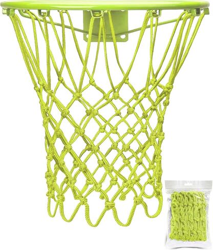 Heavy-Duty Basketball Net, 12 Loops Replacement Net for Standard Rims, All-Weather Anti-Whip Sports Net for Indoor & Outdoor Use in Saudi Arabia