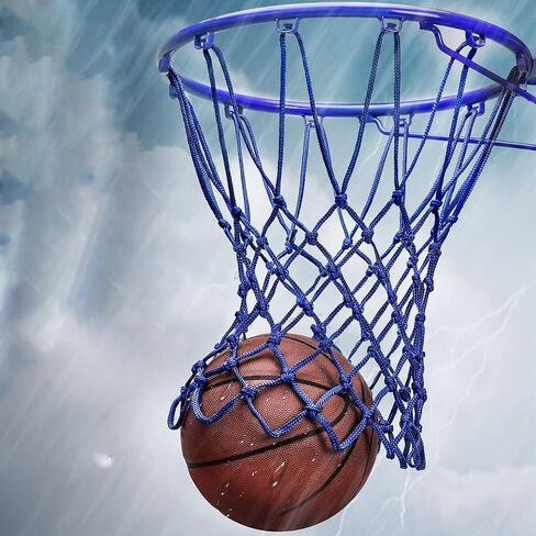 Heavy-Duty Basketball Net, 12 Loops Replacement Net for Standard Rims, All-Weather Anti-Whip Sports Net for Indoor & Outdoor Use in Saudi Arabia