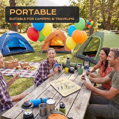 Wooden Phase 10 Score Board with Round Tracker – Reusable Score Keeper for Phase 10 Card Game, Family Game Night, Travel & Parties – Includes 8 Colored Pegs in Kuwait