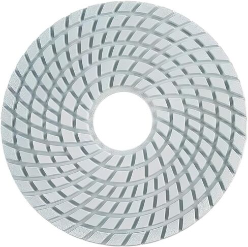 Diamond Polishing Pad, 6 inch 150 mm 100 Grit Sanding Discs for Grinder & Polisher, Hook and Loop Backing Pad for Grinding Buffing Granite Marble Concrete Stone (1 Piece) in Saudi Arabia