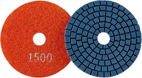 Diamond Polishing Pad, 6 inch 150 mm 100 Grit Sanding Discs for Grinder & Polisher, Hook and Loop Backing Pad for Grinding Buffing Granite Marble Concrete Stone (1 Piece) in Saudi Arabia