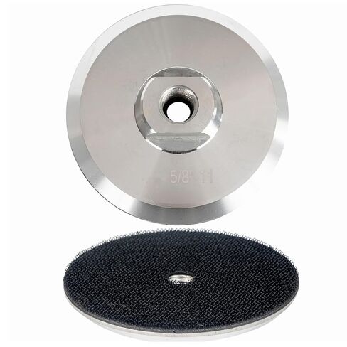 4 Inch Heavy-Duty Aluminium Backer Pad 5/8"-11 Thread Hook and Loop Rigid Back Up Pad in Kuwait