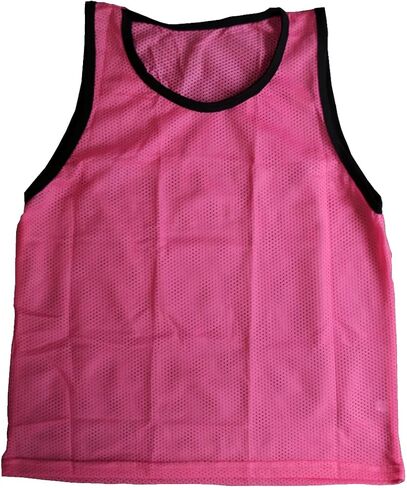 BlueDot Trading Scrimmage سترات تدريب لكرة القدم مجموعة من 6 صدريات للشباب (وردي) in Kuwait