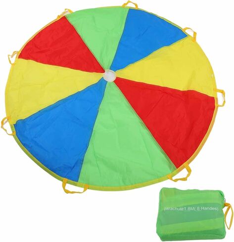 DAN&DRE Childrens Parachute, Childrens Parachute, Play Tent, 1.5M, Bag, Umbrella, Play, Sports Activity, Accessories in Kuwait