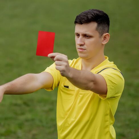 10 Pack Red and Yellow Cards for Soccer, Professional Yellow Cards Soccer Referee Warning Card for Sport Competition Training Judge Warning Referee Scorebook in Saudi Arabia