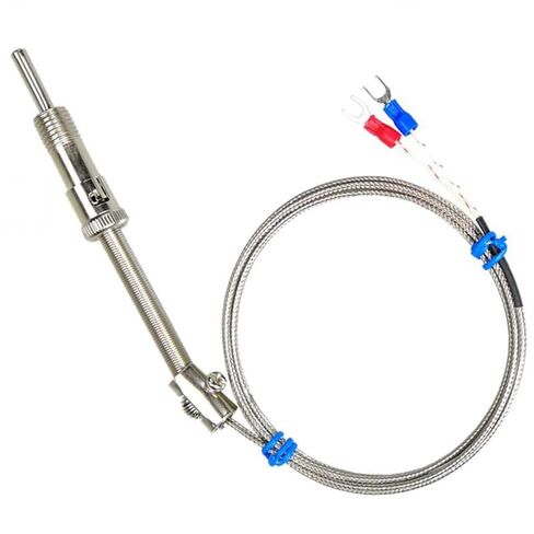 K/E Type Pressure Spring Thermocouple WRNT-01/02 Pt100 Couple Temperature Probe Sensing Wire 1Pcs(E-Type1.5m) in Kuwait