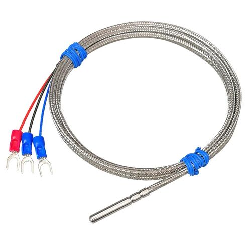 PT100 Temperature Sensor Rolling Port Probe Platinum Thermal Resistance Thermocouple 1Pcs(ClassAlead1.5m) in Kuwait