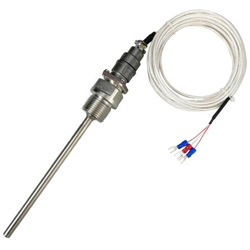 WZP-269 Aviation Plugs Type Thermal Resistance G1/2 Temperature Measuring Socket Thermocouple Pt100 Sensor 1Pcs(Φ6*50mm) in Kuwait