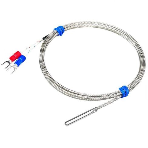 K-Type Probe Type 4 * 30 * 1000 Temperature Sensor Thermocouple Sensing Wire 1Pcs(TypeE4m) in Kuwait