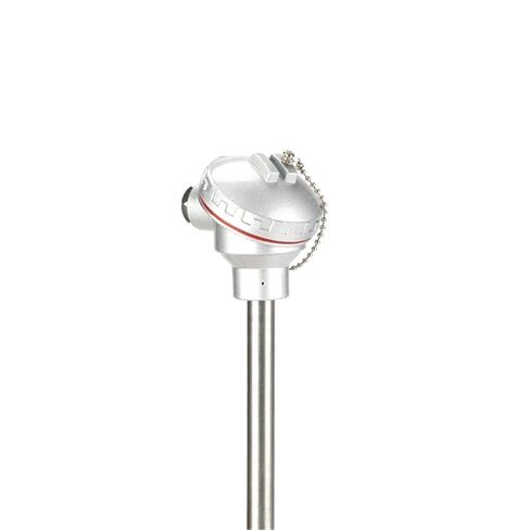 WRN-130 0-1300 درجة قطر 10 مم عالية الدقة نوع K مسبار درع رأس تجميع مستشعر درجة الحرارة الصناعي المزدوج (Dia.8mm مسبار 400 مم) in Kuwait