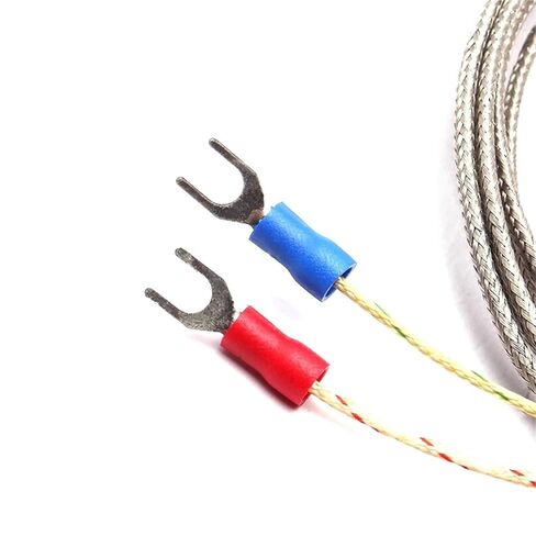 K Type Armored Thermocouple WRNK-191 High Precision Diameter1/1.5/2/3/4/5mm Bendable Temperature Sensor Probe with 1.5M Cable(Dia2mm Probe 200mm) in Saudi Arabia