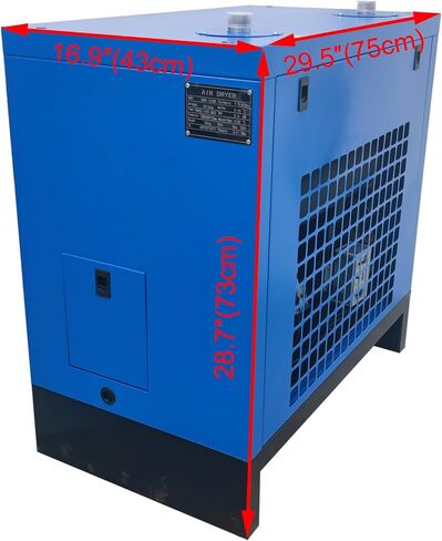 INTSUPERMAI 10GW Refrigerating Dryer Air Compressor Refrigerated Freeze Dryer Air Compressor Drying and Dewatering Equipment Refrigeration Dryer 110V 400W in Saudi Arabia