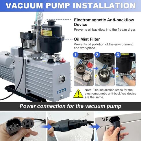 ZZKD -60℃ Vacuum Freeze Dryer for Home, Food Lyophilizer with Vacuum Pump, Food Grade Freeze-Dried For Fruits, Candy, Fish, Milk, Pet Foods, One Freeze-Drying Area Of 0.46㎡ in Saudi Arabia
