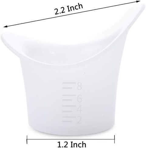 FOYARA Eye Bath Silicone Eye Wash Cup Set of 12 for Refresh and Clean Tired Eyes in Kuwait