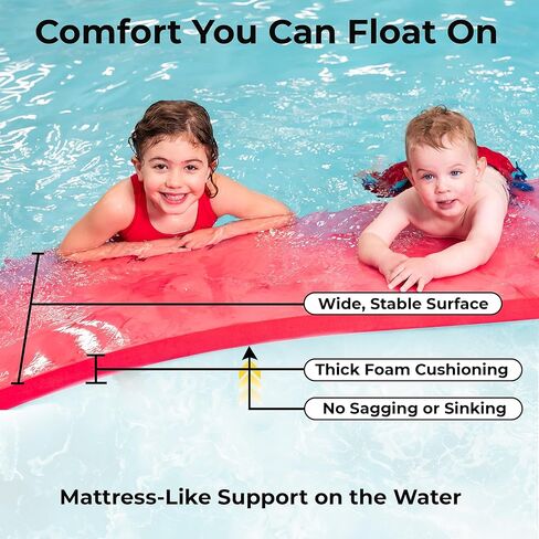 سجادة حمام السباحة - إسفنج EVA من البولي يوريثين بخلية مغلقة، مساعد تدريب السباحة العائم، عوامة للسباحة، بساط مائي يطفو على حمام السباحة، وسجادات إسفنجية للشاطئ لجميع الأعمار in Kuwait