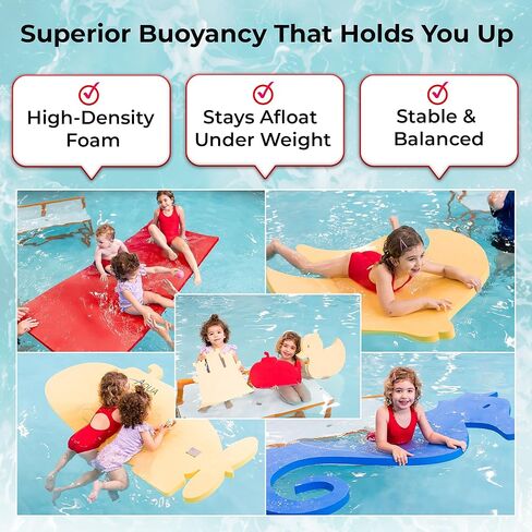 سجادة حمام السباحة - إسفنج EVA من البولي يوريثين بخلية مغلقة، مساعد تدريب السباحة العائم، عوامة للسباحة، بساط مائي يطفو على حمام السباحة، وسجادات إسفنجية للشاطئ لجميع الأعمار in Kuwait