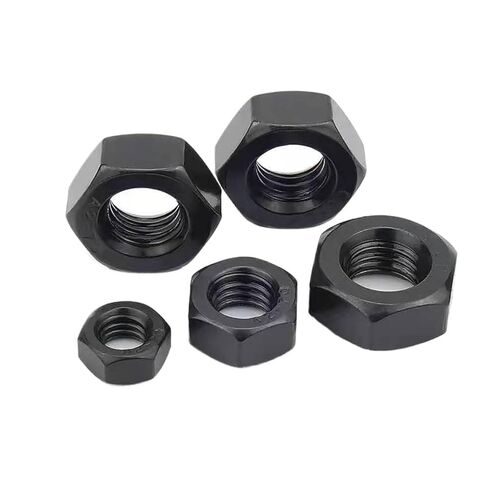 5/50pcs Black 304 Stainless Steel Hex Nut Hexagon Nut M1.6 M2 M2.5 M3 M3.5 M4 M5 M6 M8 M10 M12 Metric Thread DIN934(20pcs M1.6) in Kuwait