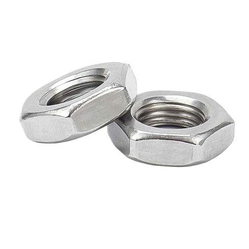 4/10Pcs Fine Thread M6 M8 M10 M12 M14 M16 Pitch 0.75/1/1.25/1.5 304 A2-70 Stainless Steel Hex Hexagon Thin Nut Jam Nut DIN439(6pcs M10x1) in Kuwait
