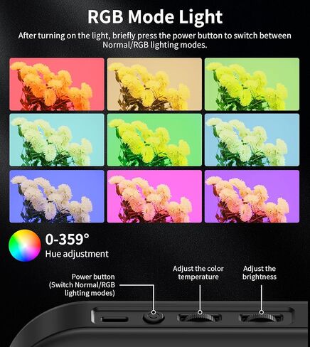 TONEOF 80 LED Portable Selfie Light,Rechargeable Phone Light with Clip,3 Light Modes 2000mAh Video Fill Light,Lighting for Video Recording, Makeup,Live Streaming,Vlog,Tablet/Laptop/Webcam White in Kuwait