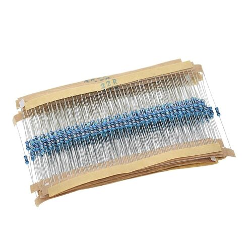 60 أجزاء/وحدة 1/4 واط طقم مقاوم من غشاء معدني 1% مقاوم مجموعة متنوعة 10-1 متر أوم (مع صندوق) in Kuwait