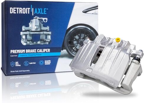 Detroit Axle-2pc الفرجار الأمامي الفرامل لعام 2015-2016 Chrysler 200 ، 2013-2016 الفرجار الفرامل Dodge Dart Dart مع استبدال الأقواس in Kuwait