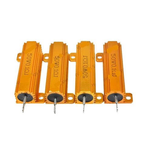 50W Aluminum Shell Resistor 0.01~100K Metal Aluminum Shell high Power 0.05 0.1 0.5 1 2 6 8 10 20 200 500 1K 10K ohm(50W-8R) in Saudi Arabia