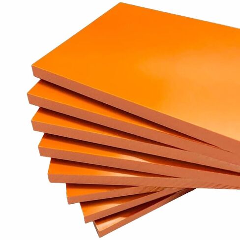 Resin Board Bakelite Sheets,1pcs 1-10mm Orange Thick Plate, Insulation Phenolic, Antistatic and High Temperature Resistance(8x250x250mm) in Kuwait