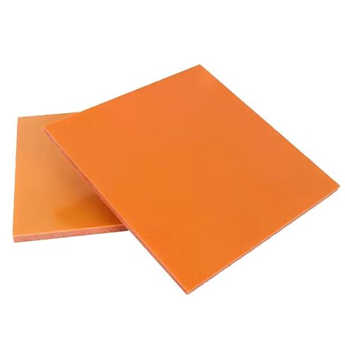 Lightweight Rigid Plastic Foam Sheet,2pcs Orange Red Electrical Bakelite Board，Thickness 1mm 100mm×100 Mm Insulated Plate Insulation Phenolic Resin Sheets in Saudi Arabia