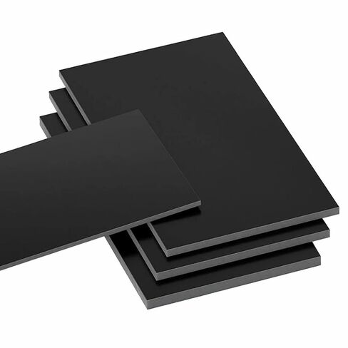 Lightweight Rigid Plastic Foam Sheet,Black Electrical Bakelite Board, Thickness 3mm -15mm Insulated Plate, Temperature Resistant Phenolic Resin(200x250x5mm 2Pcs) in Saudi Arabia