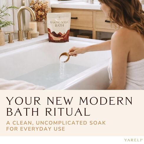 Yareli Baking Soda Bath, 10lb Naturally Mined USP Grade, for Muscle Recovery, Relief of Dry Skin and DIY Bath Bombs in Kuwait