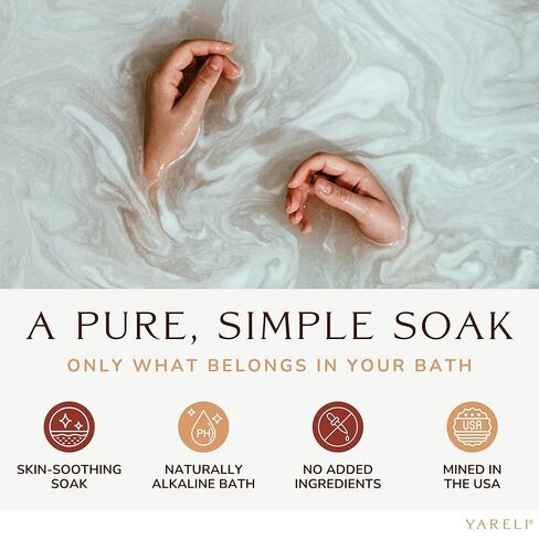 Yareli Baking Soda Bath, 10lb Naturally Mined USP Grade, for Muscle Recovery, Relief of Dry Skin and DIY Bath Bombs in Kuwait