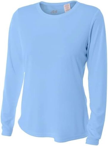 Light Colubmbia Blue Women's Adult Medium Long Sleeve Wicking Cool & Comfortable Shirt/Undershirt in Saudi Arabia