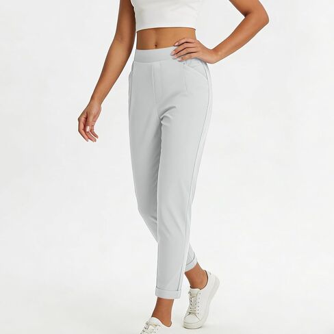 Women Dressy Golf Yoga Pants Lightweight Stretch Business Casual Slacks Slim Fit Workout Active Leggings with Pockets in Saudi Arabia