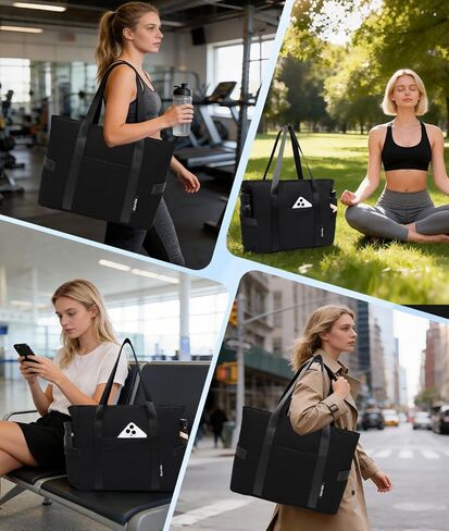 MOYAQI Gym Bag for Women with Zipper, Nurse Work Tote with Compartments, Womens Beach Yoga Bag for Sport, Travel in Saudi Arabia